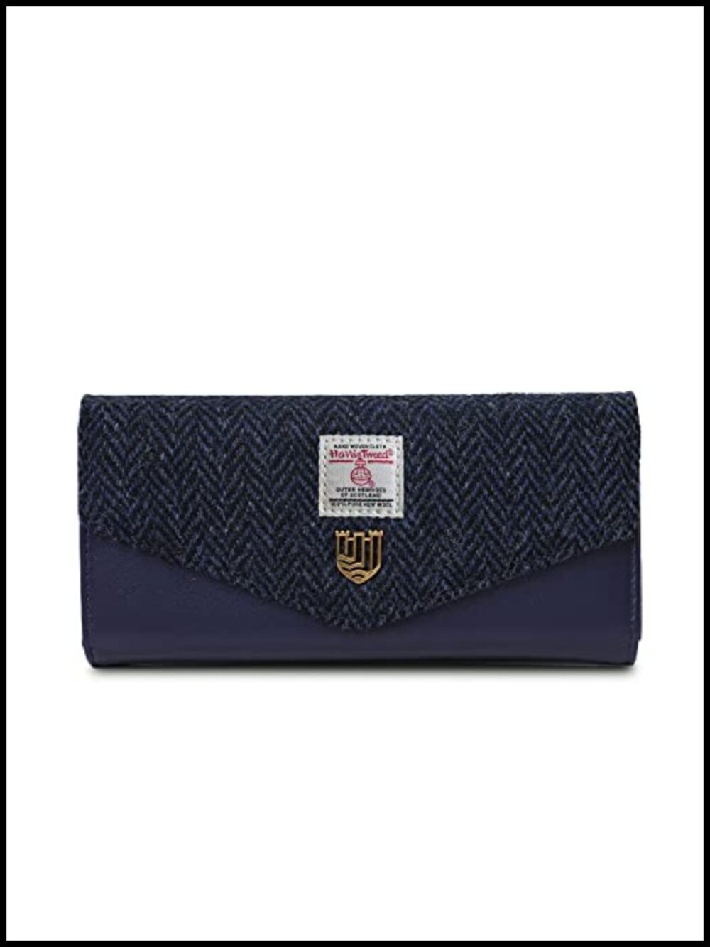 Harris Tweed Small Clasp Purse with PU Leather Interior | Scottish Design